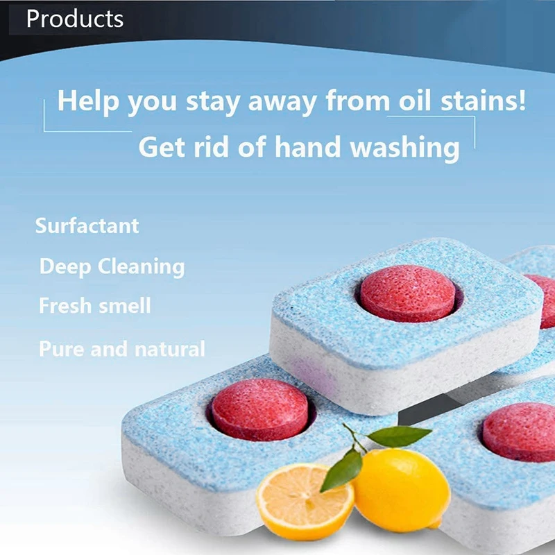 20g Dishwasher Detergent Dishwashers Concentrated Rinse Block Dish Tabs