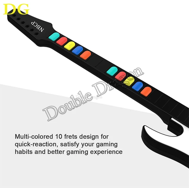 DOYO Guitar Hero Controller for PC PS3 2.4G Wireless Guitar Compatible with Guitar  Hero Clone