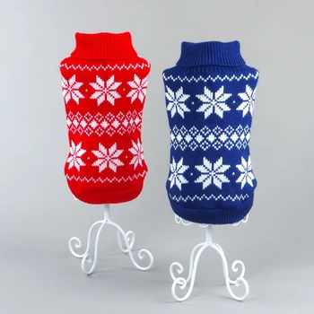 

Maple Leaf Pattern Turtleneck Pet Sweater Cat and Dog Clothes Pet Dog Sweater Dog Christmas Easter Clothes Winter Clothes