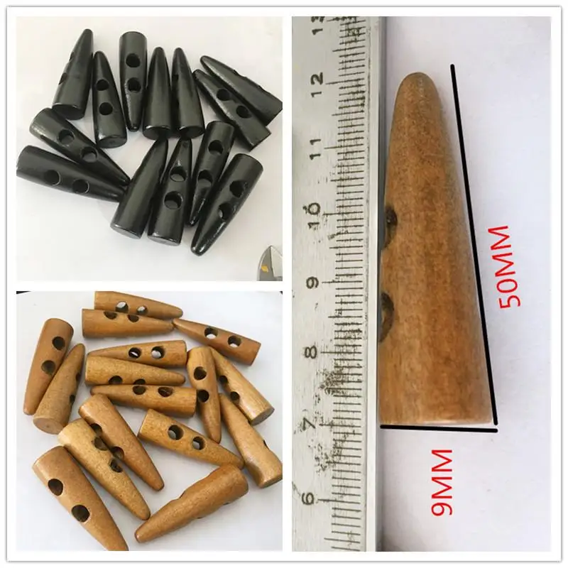 20PCS / Manual \ DIY paint wooden buttons garment accessories olive buckle long 5CM | Дом и сад
