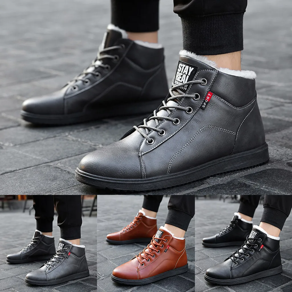 

Fashion Genuine Leather Men's Boots Spring Warm Winter Boots Men High Quality Breathable Cowboy Boots Mens Shoes Botas#g3
