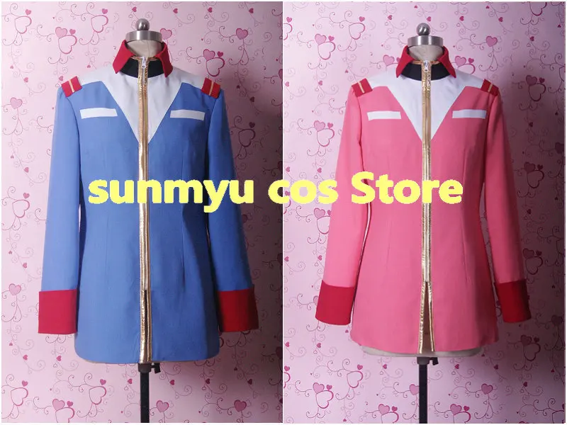 Костюм для косплея GUNDAM Amuro Ray Blue Jacket Sayla Mass Pink Индивидуальный размер Хэллоуин