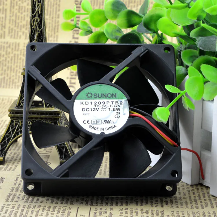 Подлинная Новинка для охлаждения SUNON KD1209PTB2 9 см 9025 12V 1 6 W 3 провод Скорость