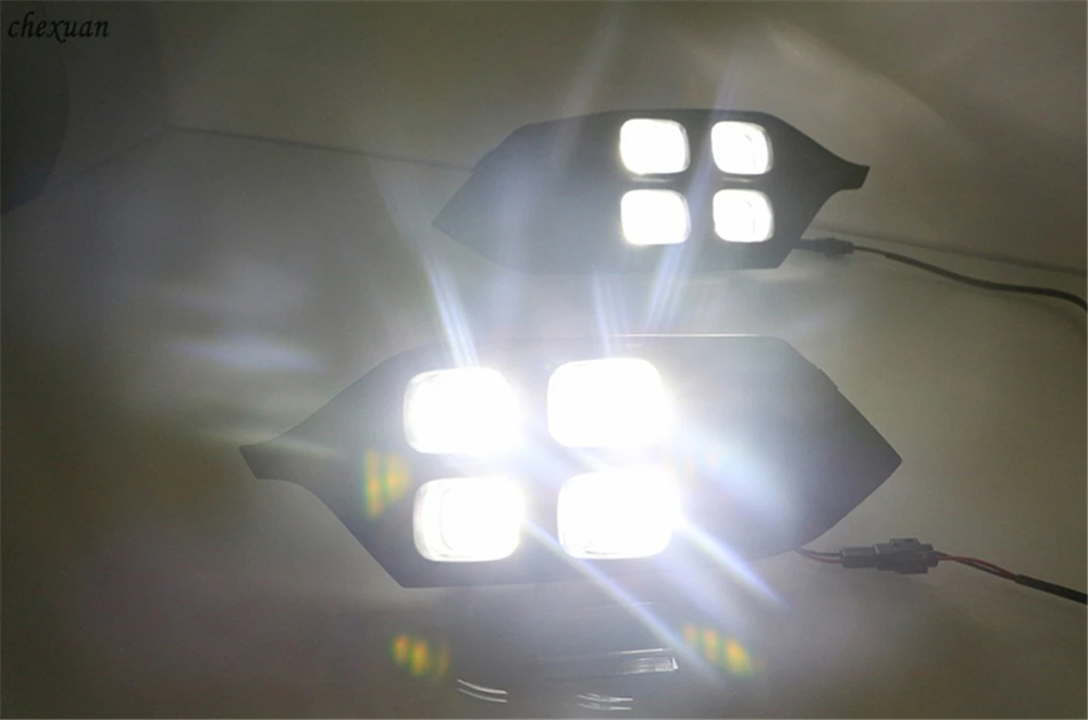CSCSNL 1 пара Автомобильные светодиодные фары для Mitsubishi Pajero Sport 2016 2019 дневные ходовые