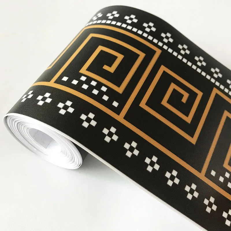 3D обои бордюры ПВХ Самоклеящиеся водостойкие настенные наклейки для гостиной ванной комнаты линия УДАРОВ НОГАМИ талии 3D домашний декор бордюр