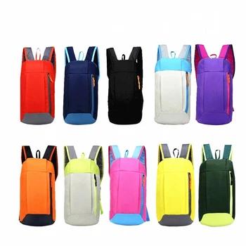 Mochila deportiva impermeable para hombre y niño, bolsa de viaje para senderismo, con cremallera, cinturón ajustable, para acampar, 10L