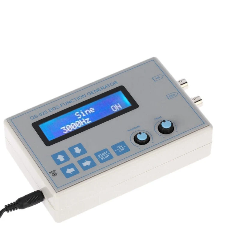 Dc9V 1Hz-65534Hz 1602 Lcd Display Digital Dds Signal Generator Module Square Sawtooth Trilateral Sine Wave Function+Usb Cable