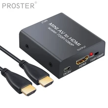 Proster NEW Mini HD Video Audio Adapter AV RCA CVBS to HDMI Composite Converter 1080P dac HDMI USB Power Cable Proster NEW Mini HD Video Audio Adapter AV RCA CVBS to HDMI Composite Converter 1080P dac HDMI USB Power Cable