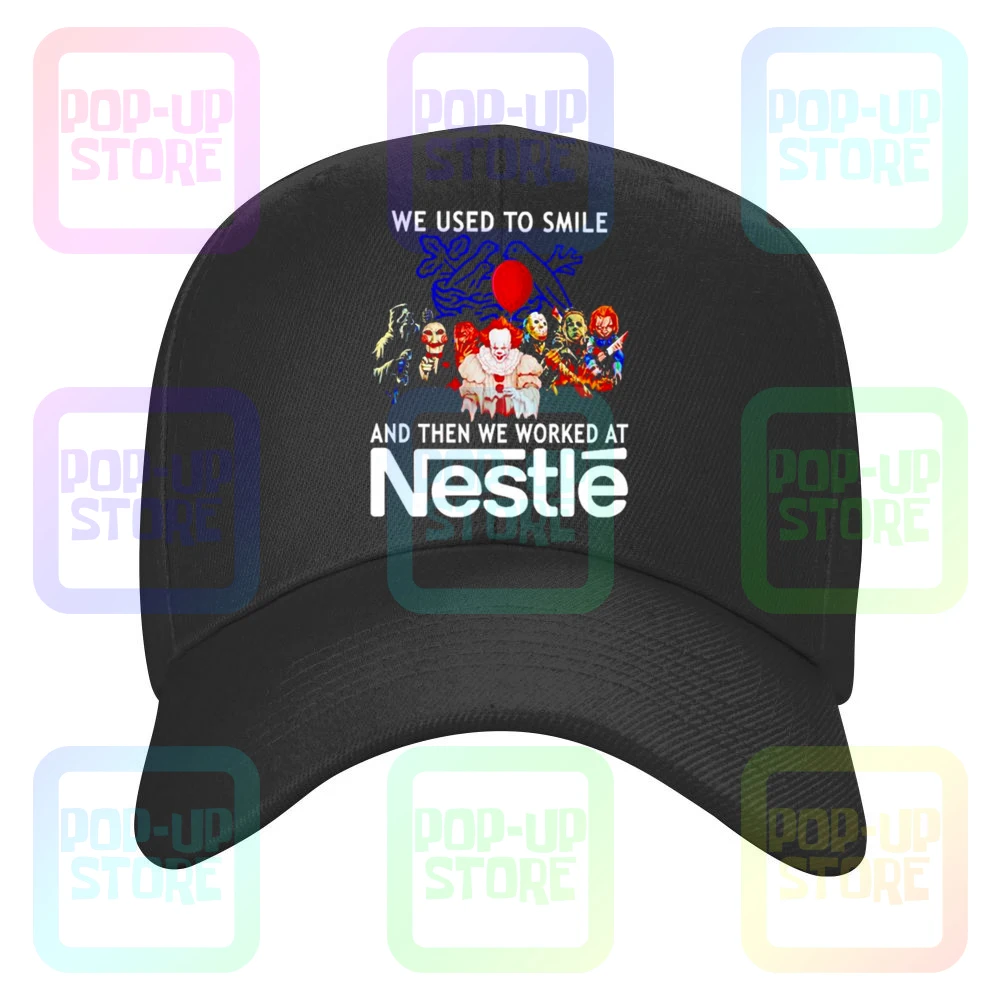 Ужас Хэллоуин мы раньше улыбались а затем работали на бейсболке Nestle Cap s |