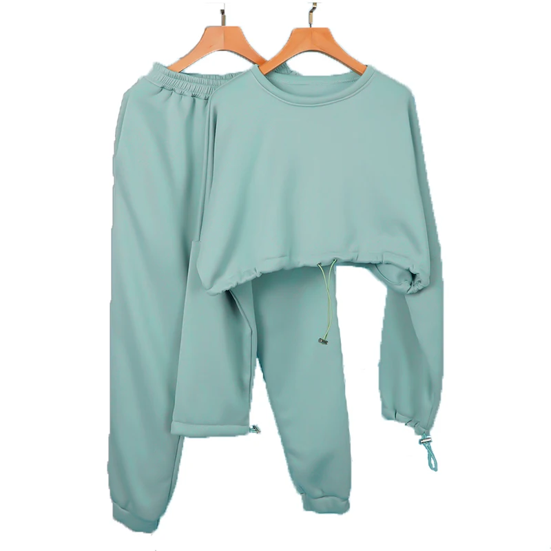 Комплект из 2 предметов женский свитер большого размера осенняя спортивная