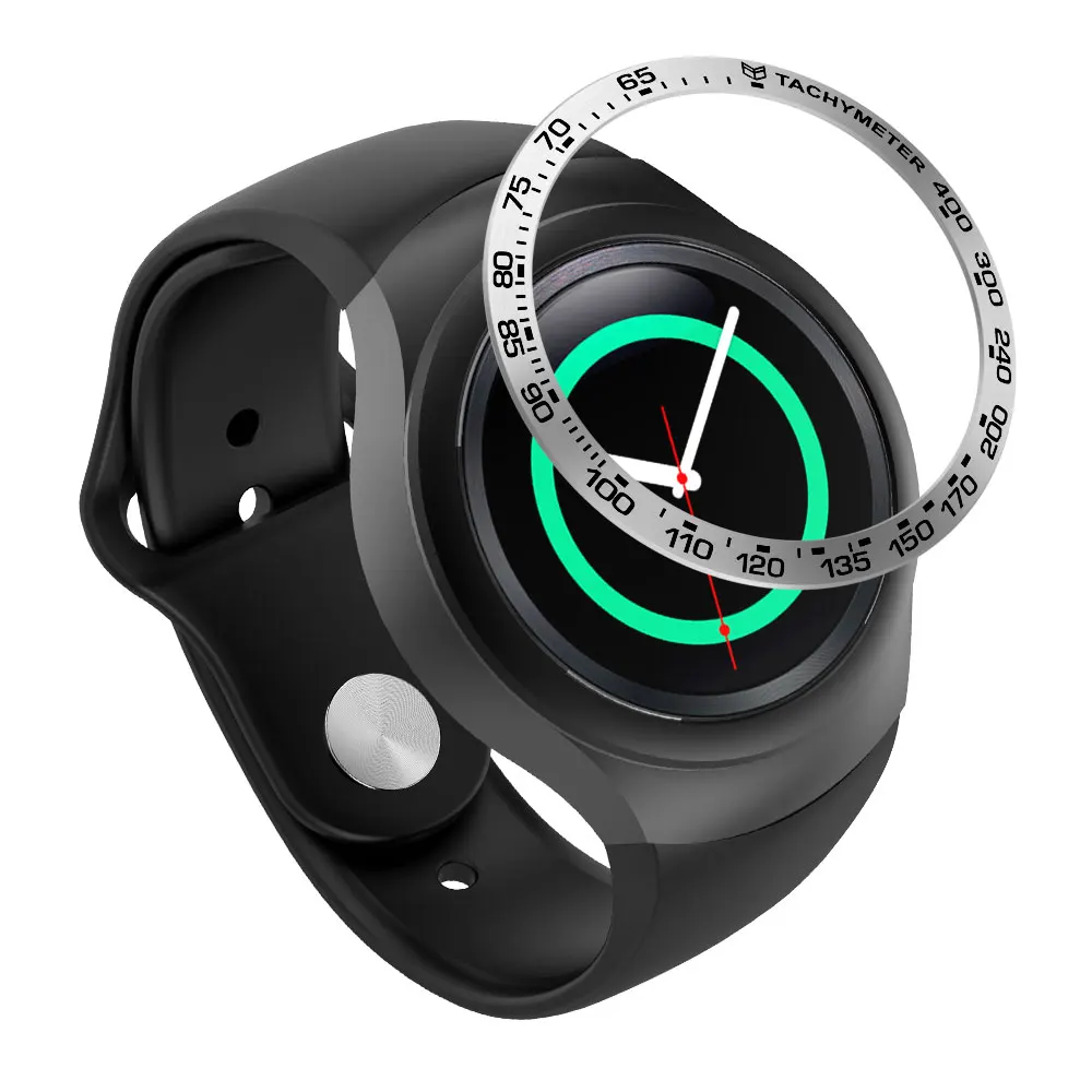 Для samsung gear S2 SM-R720 Нержавеющая сталь ободок кольцо металлический чехол крышка смарт часы замена аксессуары ремешок