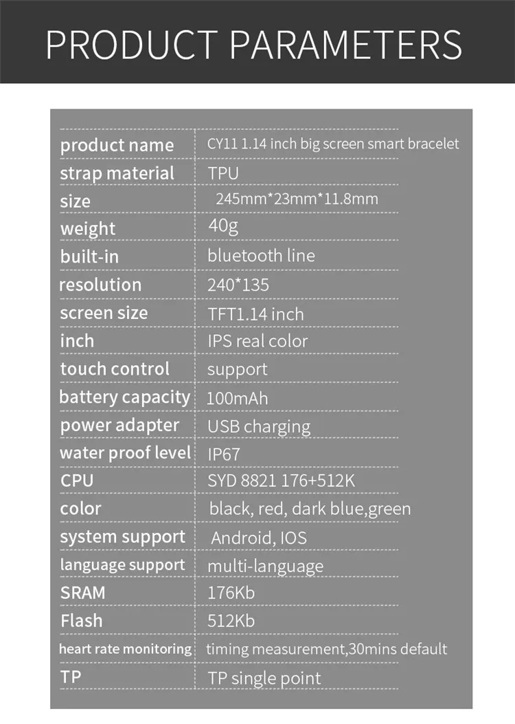 cy11 smart watch 17