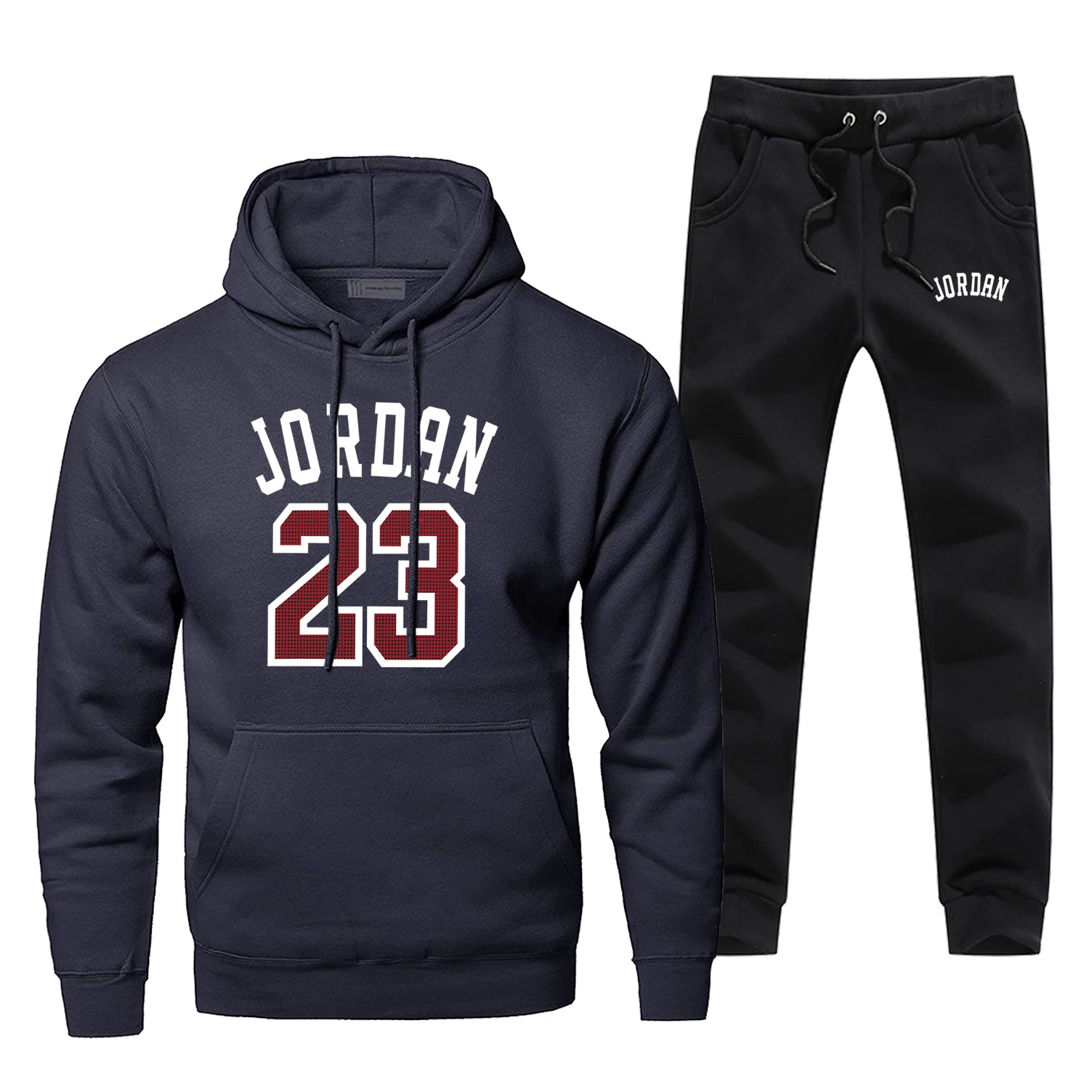 Jordan 23 Basketball Sports Hoodie Pants Men Sets Track Suit 2 Piece Tops Pant Sweatshirt Sweatpants Sportswear Autumn Tracksuit