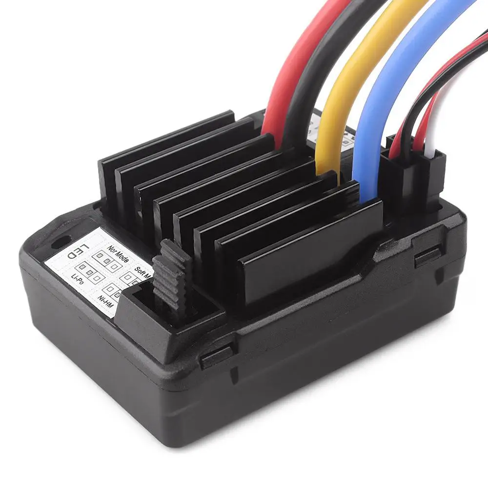 

RCtown 60A Brush Electronic Speed Controller Waterproof ESC for 1/10 RC Car