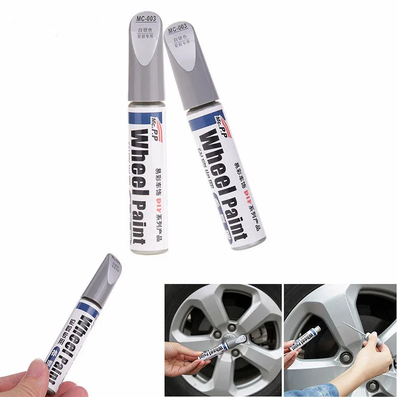 Car Scratch Remover Pen Car Paint Pen Car Auto Scratch Filler Repair Cover Pen Waterproof Tire Wheel Paint Repair Marker Pen Non-Toxic Car Paint Refresh