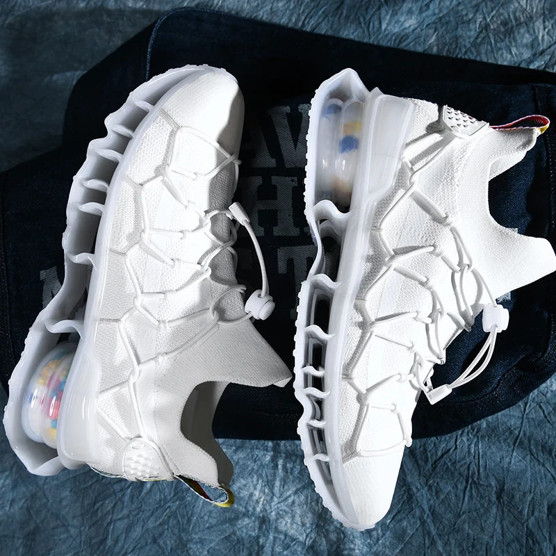 

Men's blade non-slip running casual shoes air cushion comfortable breathable casual sports shoes outdoor training fitness sports