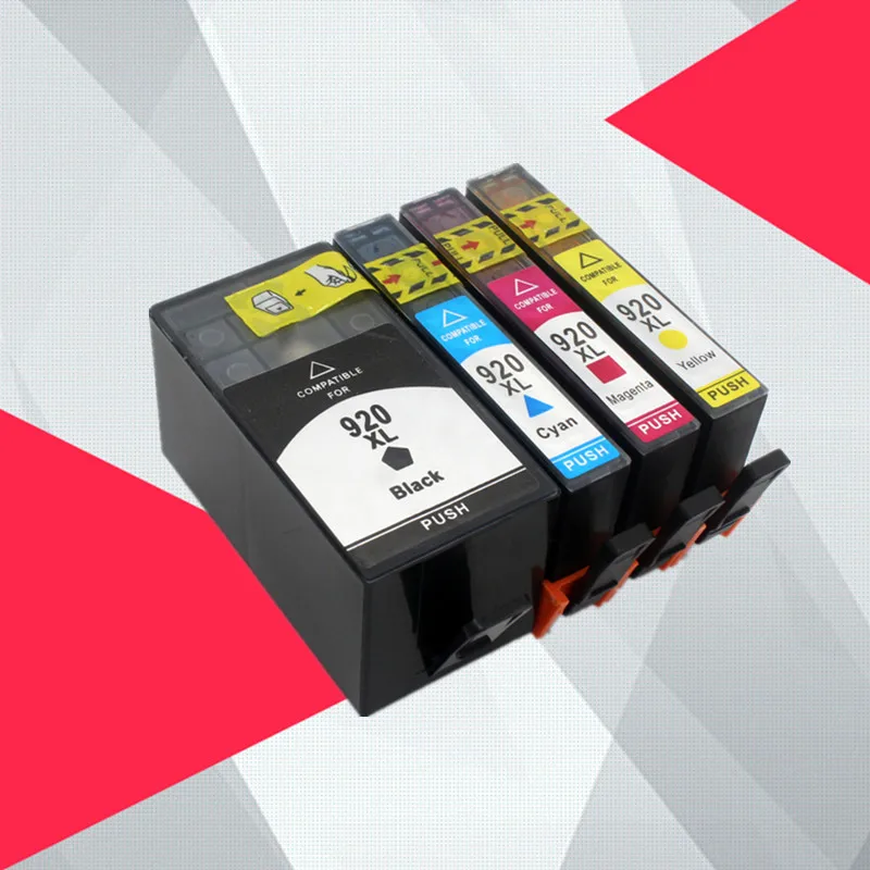 1 SET Совместимый чернильный картридж для hp 920XL для hp 920 для hp 920 Officejet 6000 6500 6500A 7000 7500 7500A принтер с чипом - Цвет: 1 SET