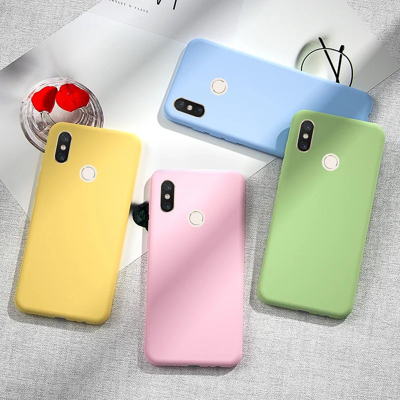 Однотонный чехол для телефона Redmi 8A 7A 6A 5A Xiaomi Note 8 PRO 8T 7 5 6 Mi Lite A3 A2 9T Plus силиконовый