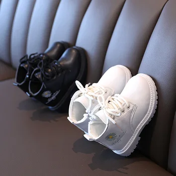 

2020 New Baby Fashion Boots for Boys Girls Short Boots Children Soft Leather Bottom Sneakers Kids Autumn Winter Shoes