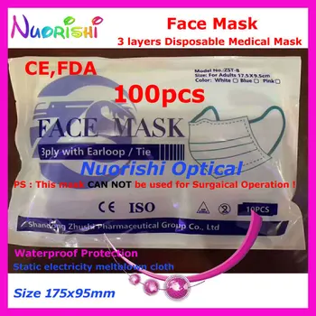 

100pcs Zhushi Profession 3 Layers Adult Disposable Protective Breathable Face Mask Stop Virus Droplets Haze MA11 Free Shipping