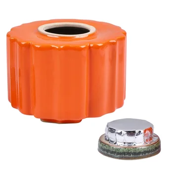 

Pumpkin Shaped Storage Pot Sealed Storage Container Empty Storage Jar for Loose Tea Coffee Bean Dried Fruit (Orange)