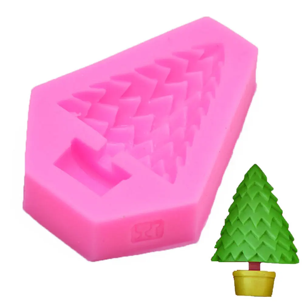 

Practical Cake Mold Kitchen Decorating Portable Fondant Gumpaste Soft Silicone Baking DIY Home Chocolate Making Christmas Tree
