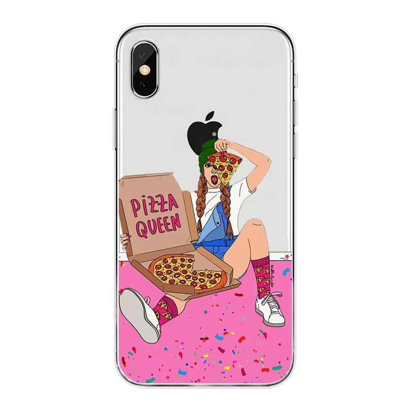 Модный Прозрачный Мягкий ТПУ силиконовый чехол для iphone 8 7 6 6s plus 5 x xs xr xmax 11 11pro 11max coque shell - Цвет: 7489