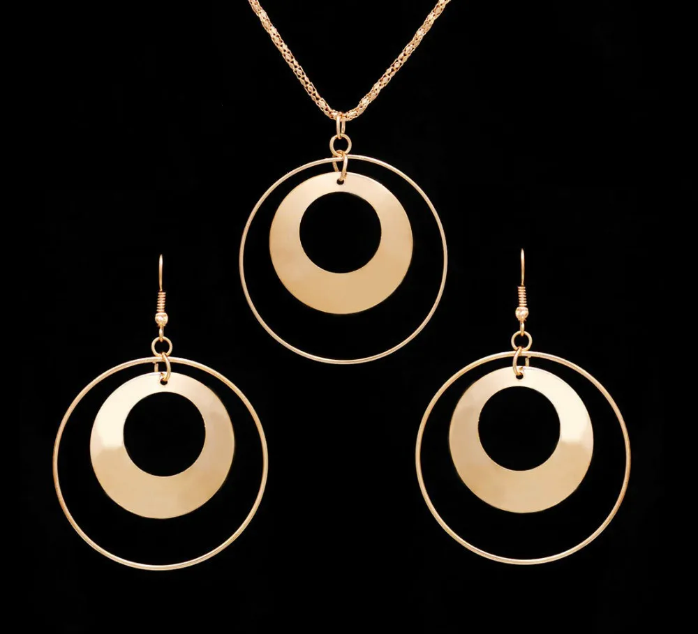 Женские свадебные комплекты ювелирных изделий круглые ювелирные изделия