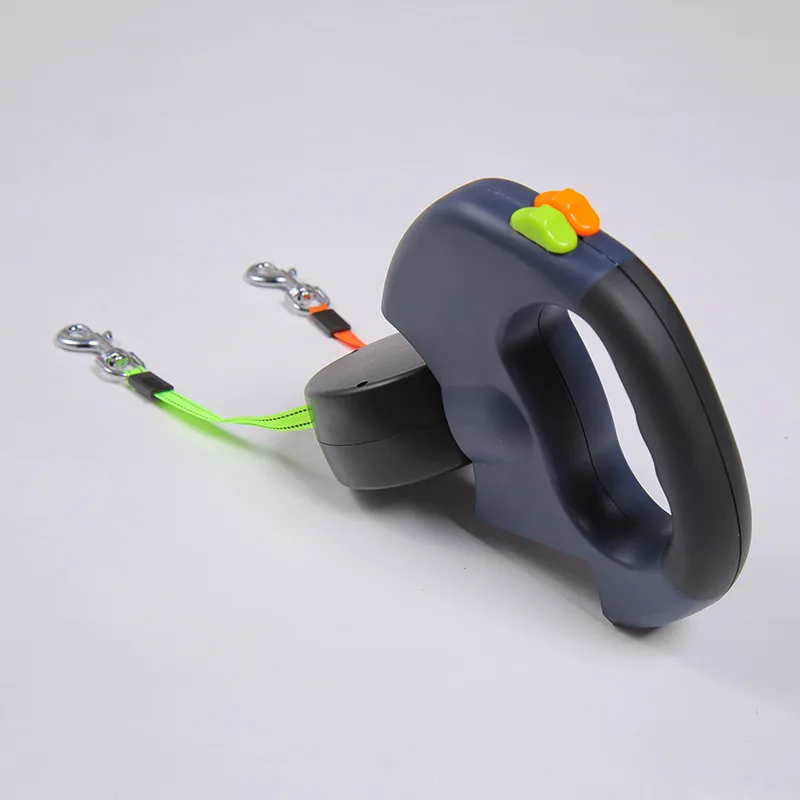 2 Color Retractable Dual Double Pet Leash Rope Zero Tangle Walk For Two Dog Walk The Dog Adjustable Pet Leash Pet Supplies