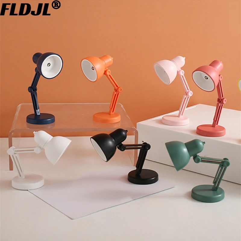 LED Mini Desk Lamp Foldable Magnetic Base Night Light Bedroom Study Reading Book Lamps With Clip Eye Protection Bedside Lights | Освещение
