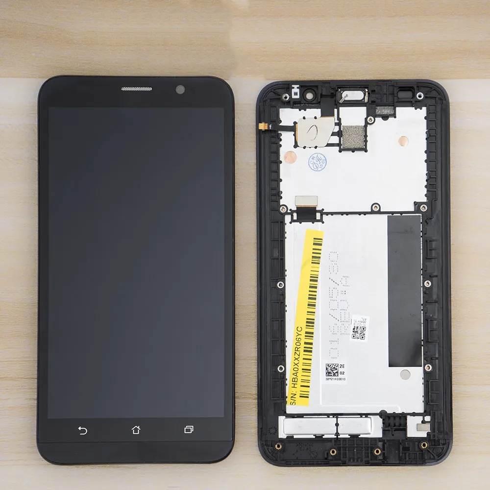 Скидка Оригинальный 5,5 font b lcd b font для ASUS Zenfone 2 ZE551ML font b lcd b font дисплей кодирующий преобразователь сенсорного экрана в сборе рамка для ZE551ML Z00AD Z00ADB font b lcd b font