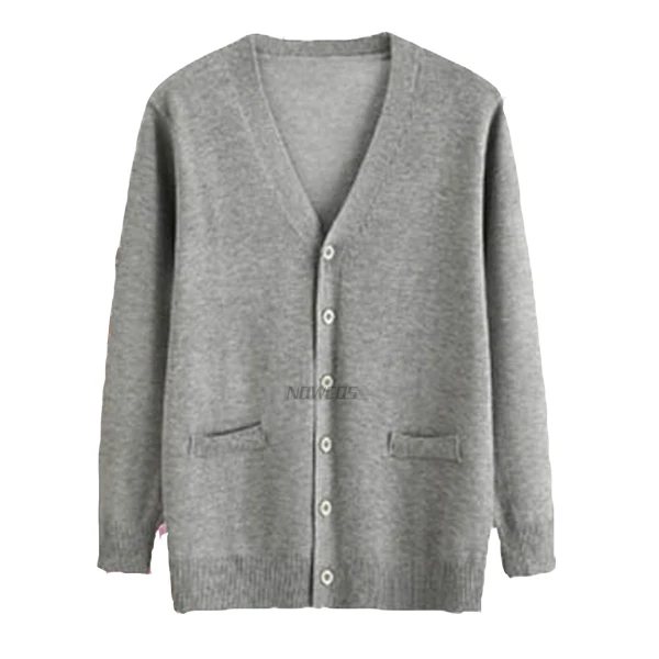 gray sweater Новинка весна лето Женский вязаный кардиган свитер серый темно-синий повседневная короткая женская куртка вязаная куртка элегантная верхняя одежда - Цвет: gray sweater
