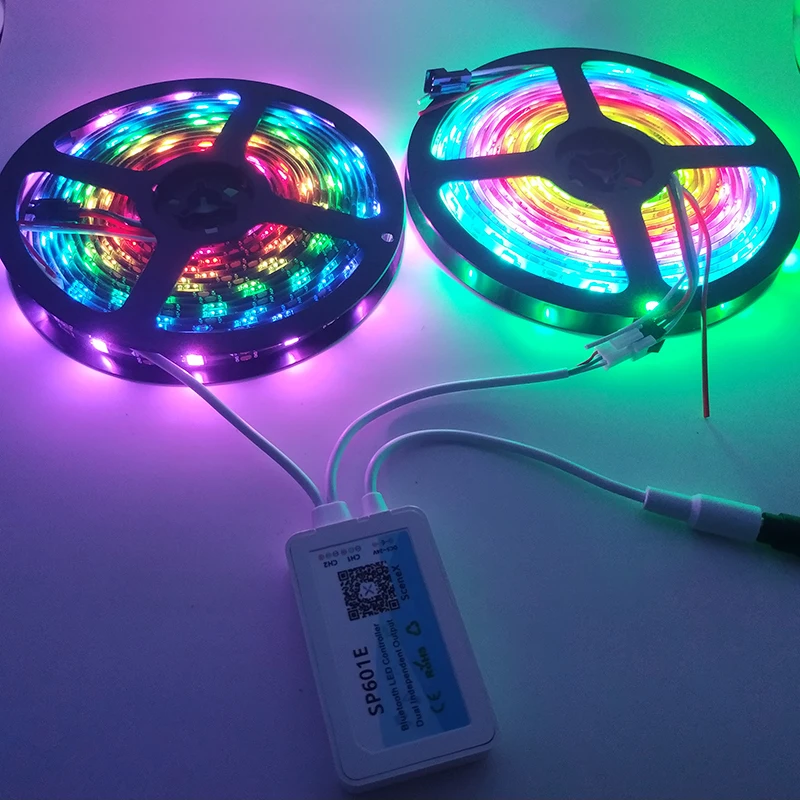 Комплект музыкального контроллера SP601e Bluetooth Rf с питанием WS2812 адресный чип Rgb5050 Smart