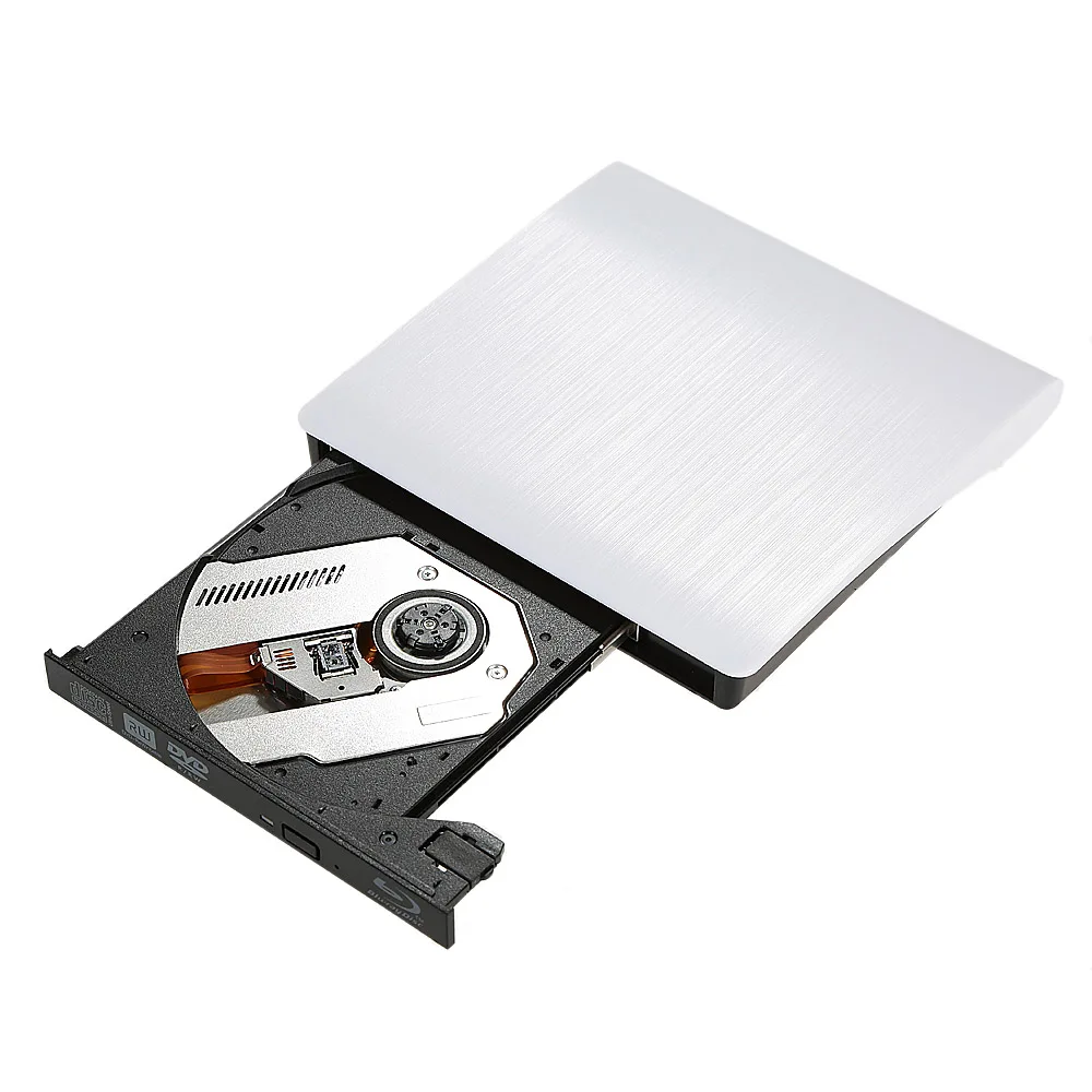 

Ultra Slim External Drive USB 3.0 Burner Writer BD-ROM 3D Blu-Ray Player for Linux Windows Mac OS