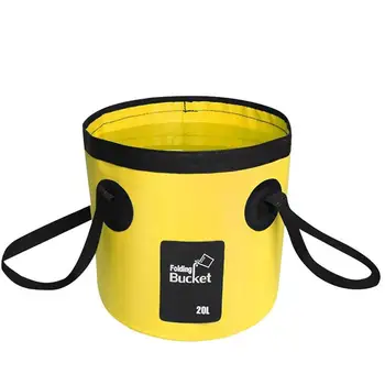 

12L/20L Collapsible Bucket Waterproof Bag Portable Bucket Lightweight Bag for Fishing Travelling Camping Hiking