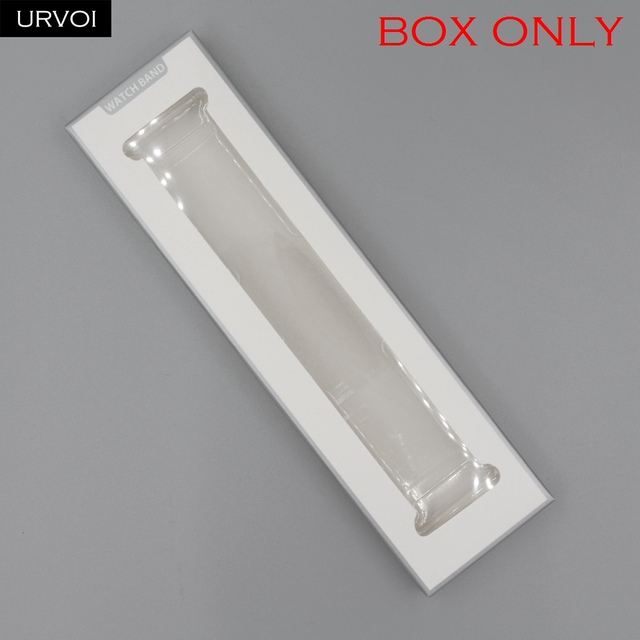retails sale box for Apple Watch milanese loop sport loop silicone band paper box with plastic inner 3 pcs gift packaging
