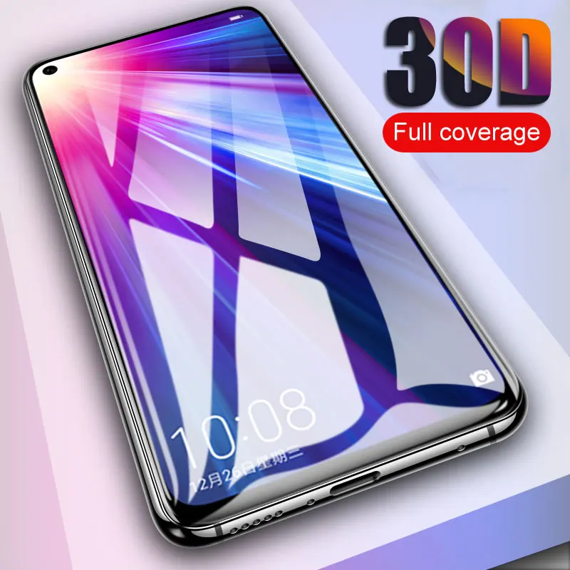 30D полный защитный Стекло для Huawei honor 8 9 10 20 облегченное закаленное стекло на honor вид 10 20 V8 V9 V10 V20 Экран защитная пленка