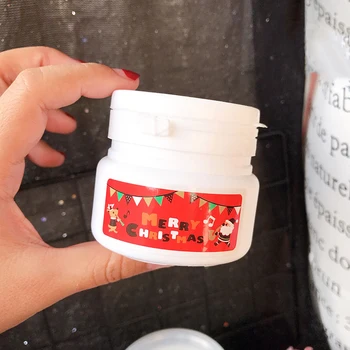 

Happy Monkey 20pcs120ml Slime Box Plastic Cute Pink White Slime Container Jars Storage Box For Cloud Clear Crunchy Slime Clay