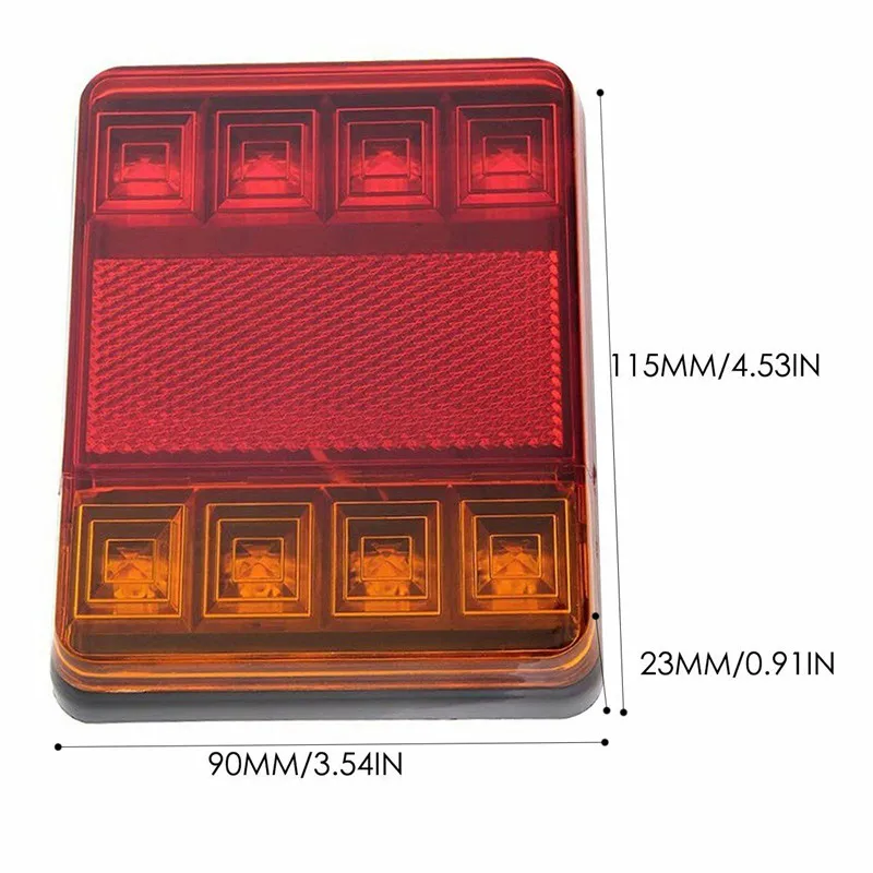1 шт. задний светильник грузовик светильник s 12 В 8LED трейлер фонари заднего хода для прицепов задний светильник караван грузовик задний светильник s индикатор грузовик задний светильник s
