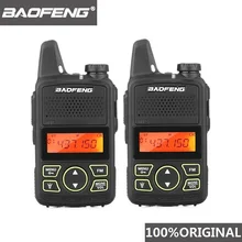 2 шт. Baofeng BF-T1 мини Детская рация UHF Портативный двухстороннее радио FM Функция Ham Радио Baofeng T1 USB Ребенка коротковолновым приемником