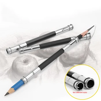 

4pcs/lot Adjustable Dual Head Pencil Extender Holder Multifunctional Dual Head Pen Holder School Office Writing Tool Stationery