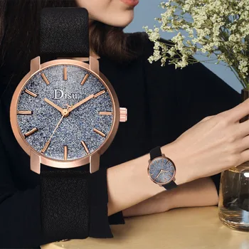 

Watch Women Galaxy Fashion Creative Casual Matte Simple Surface Belt Ladies Quartz Watch Gift relogio feminino часы женские