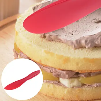 

Non Sticky Toast Bread Spread Butter Spatula Cake Cream Scraper Home Baking Tool Red Butter Spatula