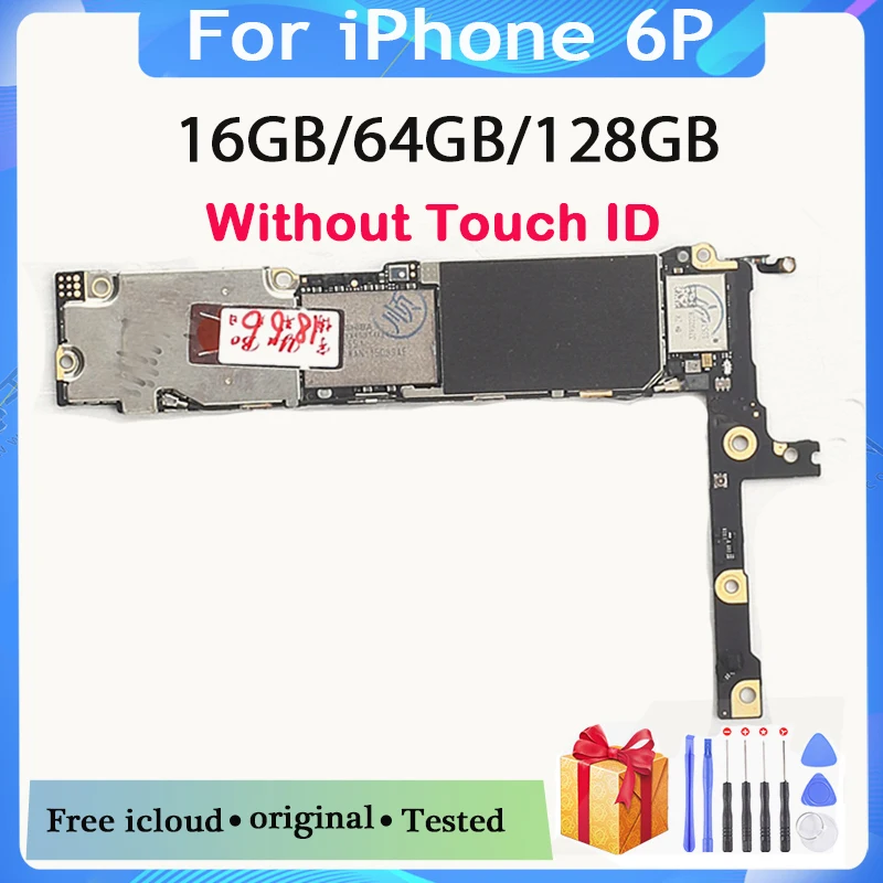 Материнская плата для iphone 6 Plus 16 Гб 64 128 ГБ без Touch ID 100% оригинал разблокированная