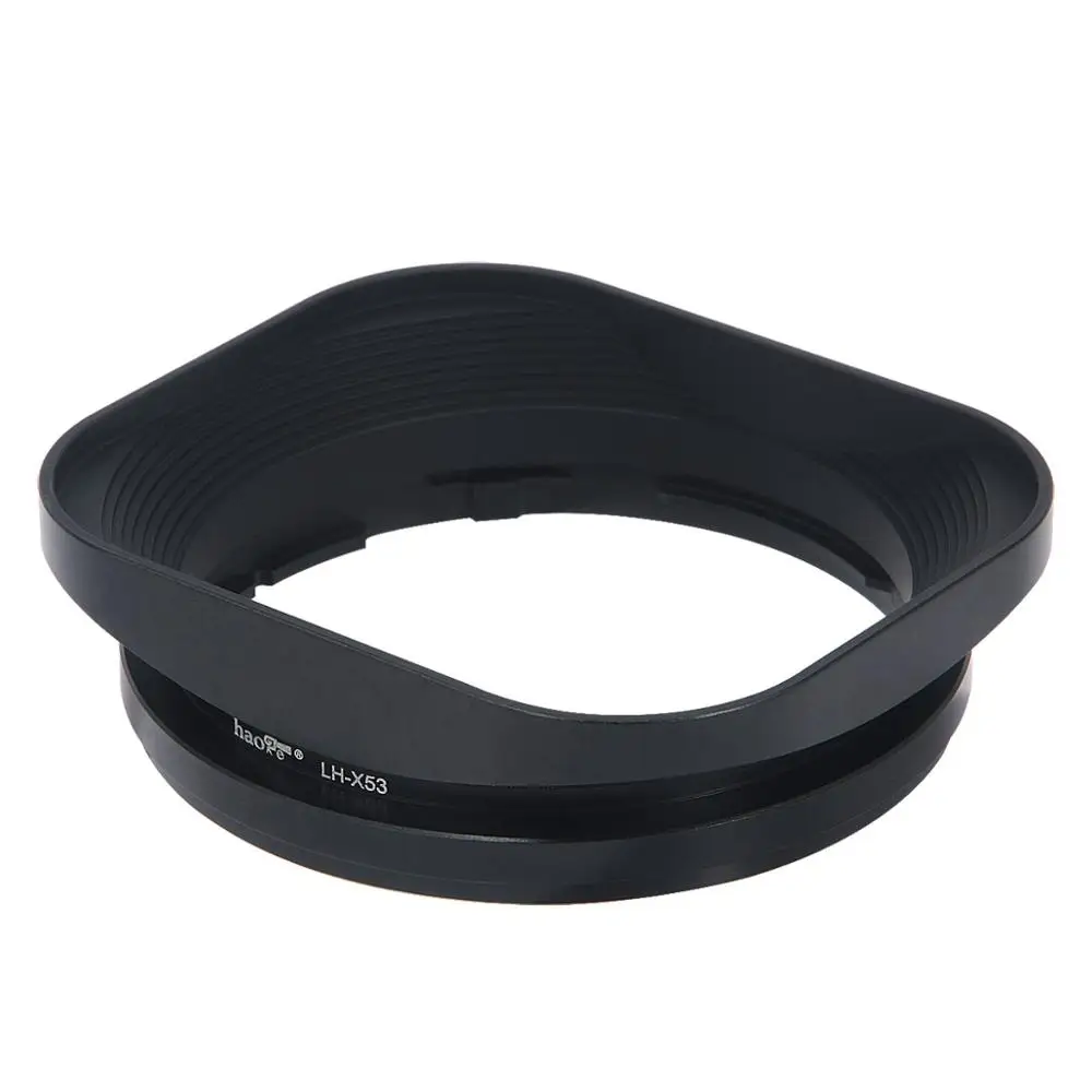 Quadrada da Capa da Lente do Metal de Haoge Lh-x53 para a Lente f2 de Fuji Máscara F14 Xf18mm xf 35mm F1.4 r - Xf35mm - Image 3
