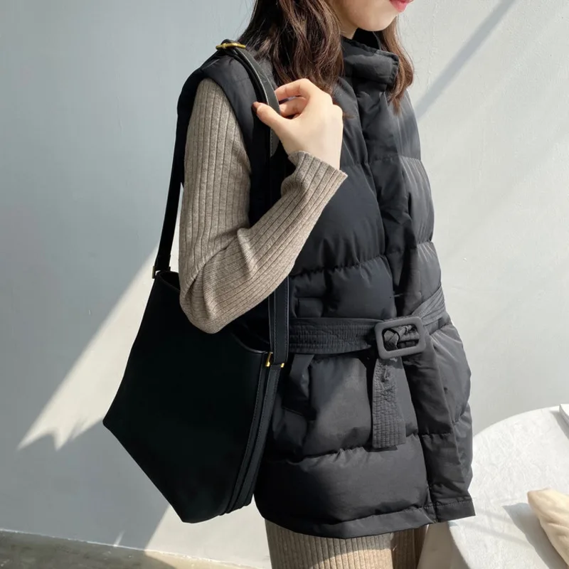 Теплый Женский Зимний пуховик без рукавов 2019 хлопок|Жилеты и безрукавки| |