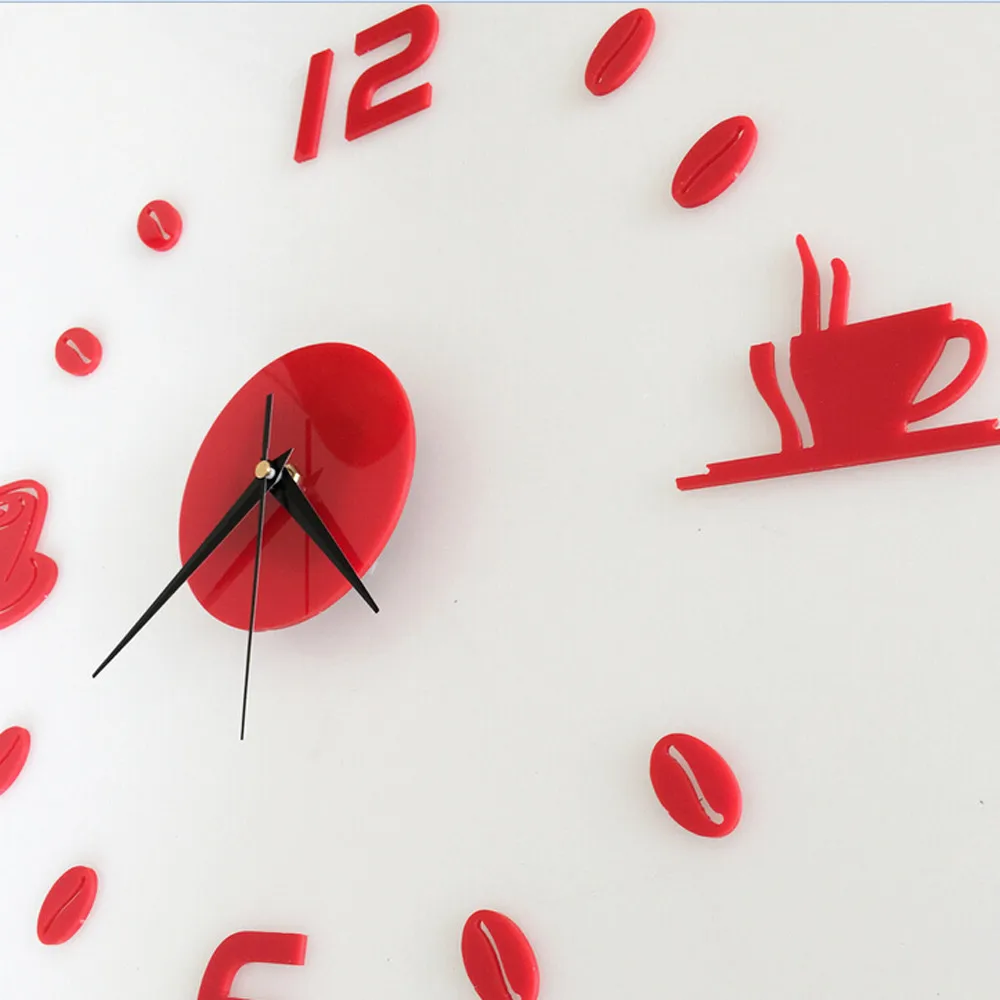 Настенные часы современный дизайн Модные Акриловые DIY самоклеющиеся интерьерные настенные креативные красивые часы цифровые большие часы 19AUG20