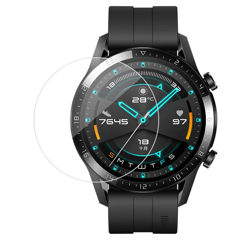 3 шт 2.5D часы Закаленное стекло протектор экрана для huawei watch GT 1/Watch 2 защитная