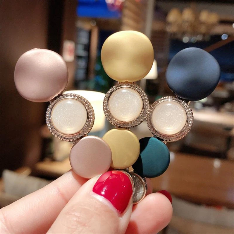 

Retro Creative Macarons Color Hairpin Simple Small Fresh Side Clip Sweet Gorgeous For Women Girl Hair Accessories