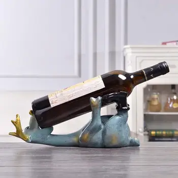 

Lying Deer Resin Ornament Wine Whisky Bottle Holder Elk Storage Rack Home Decor